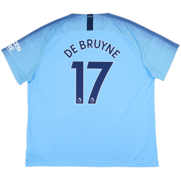 2018-19 Manchester City Home Shirt De Bruyne #17 - 10/10 - (3XL)