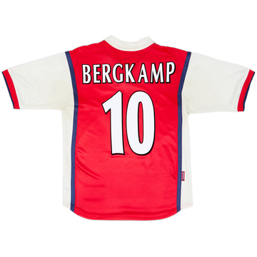 1998-99 Arsenal Home Shirt Bergkamp #10 - 7/10 - (15-16 Years)