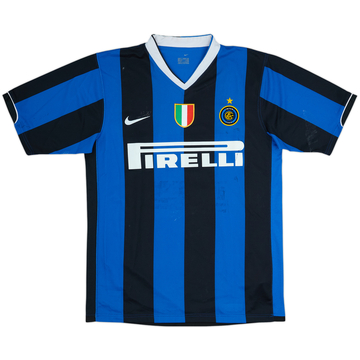 2006-07 Inter Milan Signed Home Shirt #8 - 5/10 - (L)