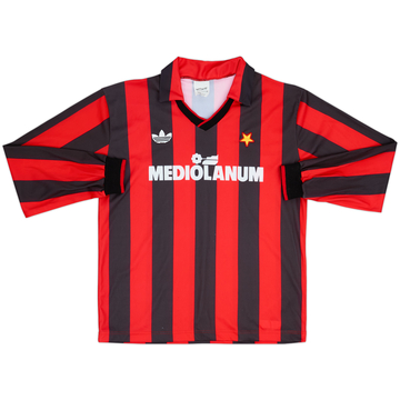 1990-91 AC Milan Home L/S Shirt - 8/10 - (M)
