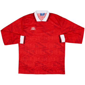 1990s Umbro Template L/S Shirt - 7/10 - (XL)