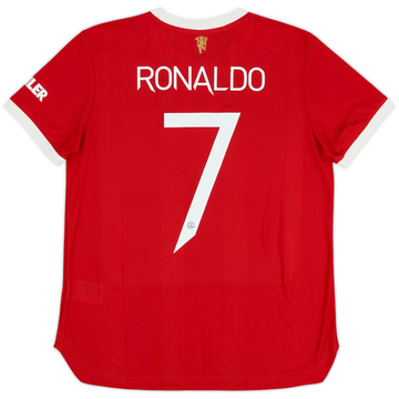 2021-22 Manchester United Home Shirt Ronaldo #7 - 9/10 - (Women's L)