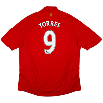 2008-10 Liverpool Home Shirt Torres #9 - 7/10 - (XL)