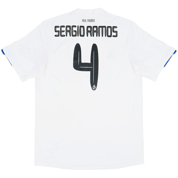 2010-11 Real Madrid Home Shirt Sergio Ramos #4 - 5/10 - (XL)