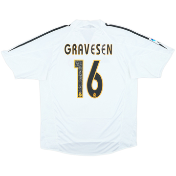 Camiseta de local del Real Madrid 2004-05 Gravesen #16 - 5/10 - (L)