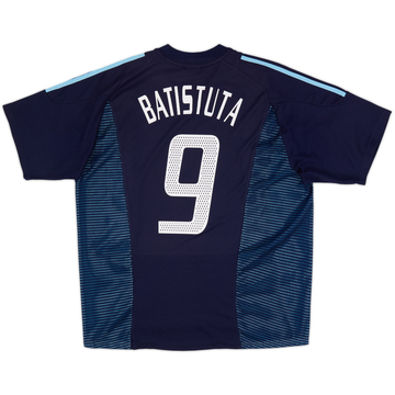 2002-04 Argentina Away Shirt Batistuta #9 - 10/10 - (XL)