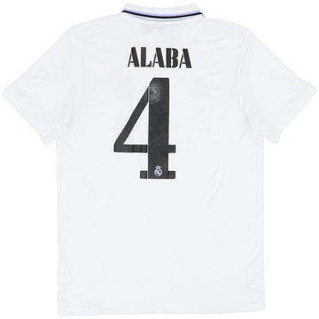 2022-23 Real Madrid Home Shirt Alaba #4 - 6/10 - (L)