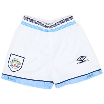 Shorts de local del Manchester City 1993-95 - 8/10 - (13-14 Años)