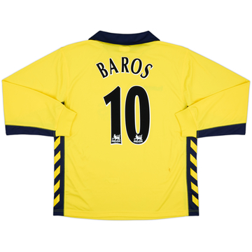 2005-06 Aston Villa Away L/S Shirt Baros #10 - 7/10 - (L)