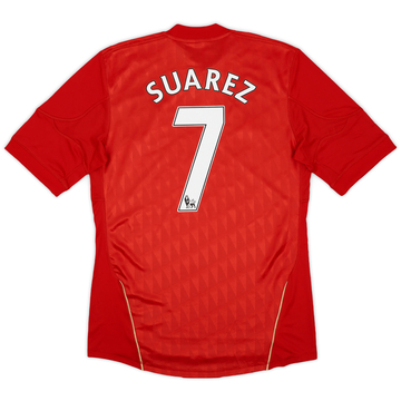 2010-12 Liverpool Home Shirt Suarez #7