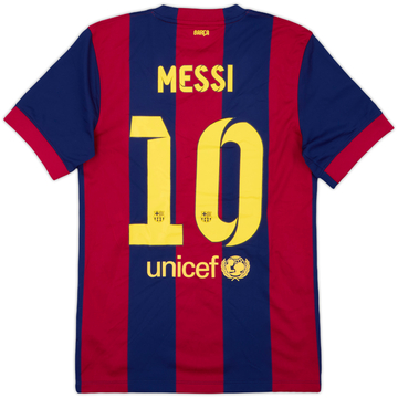 2014-15 Barcelona Home Shirt Messi #10 - 9/10 - (S)
