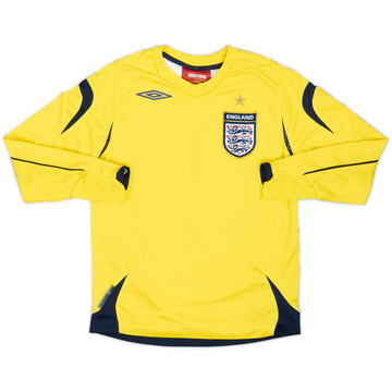 2006-08 England GK Shirt - 7/10 - (6-7 Years)