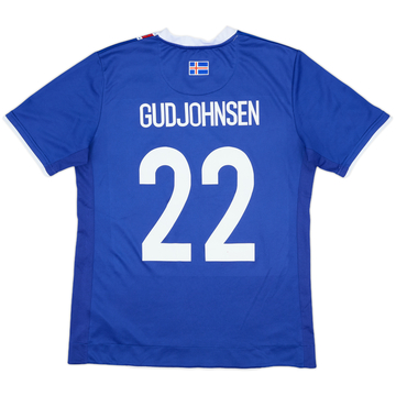 2016-18 Iceland Home Shirt Gudjohnsen #22 - 7/10 - (M)