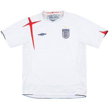 2005-07 England Home Shirt - 5/10 - (M)
