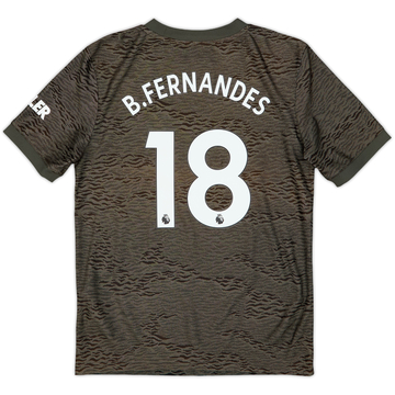 2020-21 Manchester United Away Shirt B.Fernandes #18 - 8/10 - (M.Boys)