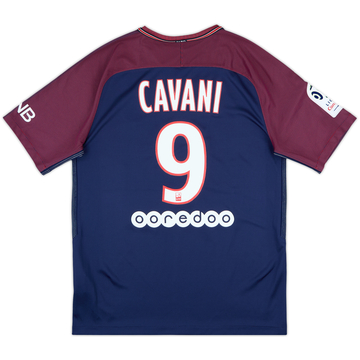 2017-18 Paris Saint-Germain Home Shirt Cavani #9 - 10/10 - (M)
