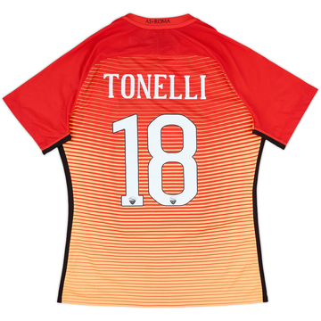 2016-17 Roma Player Issue Third Shirt Tonelli #18 - 8/10 - (XL)