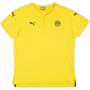 2015-16 Borussia Dortmund Puma Casual Henley Tee - 7/10 - (L)