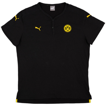 2015-16 Borussia Dortmund Puma Casual Henley Tee - 8/10 - (XL)
