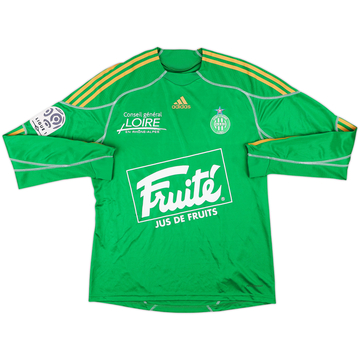 2009-10 Saint Etienne Player Issue Home L/S Shirt - 9/10 - (L)