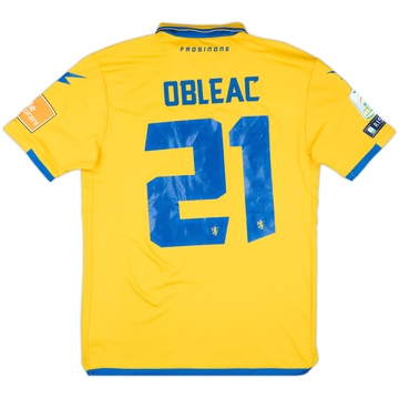 2019-20 Frosinone Match Issue Home Shirt Obleac #21