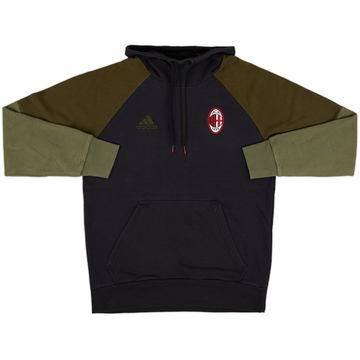 2016-17 AC Milan adidas Hooded Sweat Top - 8/10 - (L)
