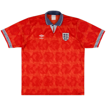 1990-93 England Away Shirt - 6/10 - (XL)