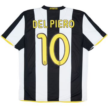 2008-09 Juventus Home Shirt Del Piero #10 - 6/10 - (M)
