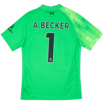 2021-22 Liverpool GK S/S Shirt A.Becker #1 - 8/10 - (S)