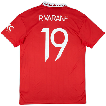 2022-23 Manchester United Home Shirt R.Varane #19 - 10/10 - (L)