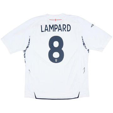 2007-09 England Home Shirt Lampard #8 - 6/10 - (XXL)