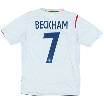 2005-07 England Home Shirt Beckham #7 - 6/10 - (M)