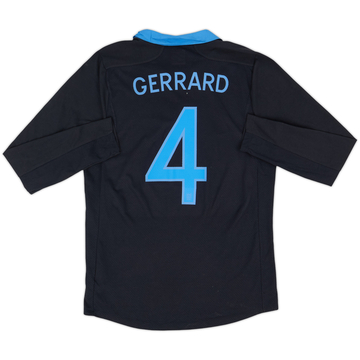 2011-12 England Away L/S Shirt Gerrard #4 - 9/10 - (M)