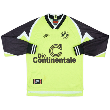 1995-96 Borussia Dortmund Home L/S Shirt - 8/10 - (XS)