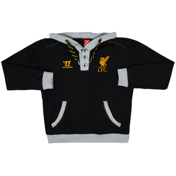 2012-13 Liverpool Warrior Hooded 1/4 Button Top - 9/10 - (S)