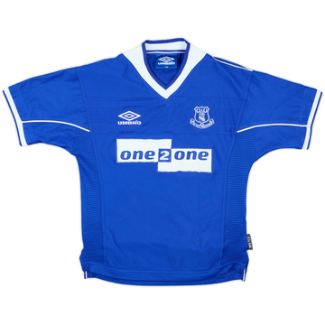 1999-00 Everton Home Shirt - 8/10 - (M.Boys)