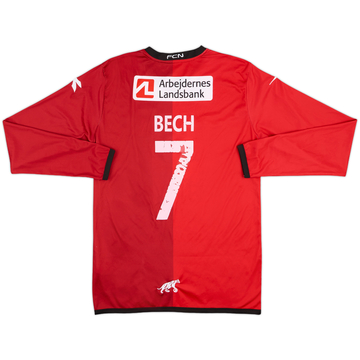 2014-15 FC Nordsjaelland Home L/S Shirt Bech #7 - 5/10 - (M)