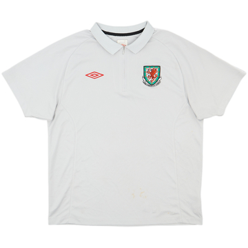 2010-11 Wales Umbro 1/4 Zip Polo Shirt - 9/10 - (L)