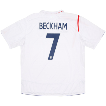 2005-07 England Home Shirt Beckham #7 (XXL)
