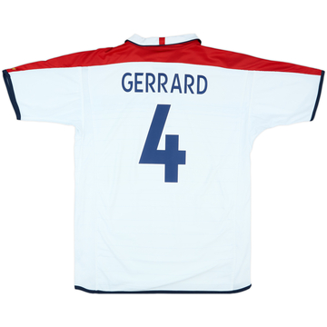 2003-05 England Home Shirt Gerrard #4 - 6/10 - (XL)