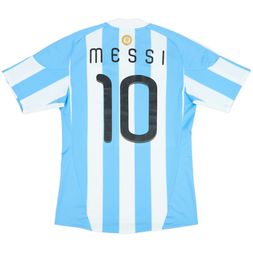 2010-11 Argentina Home Shirt Messi #10 - 8/10 - (S)