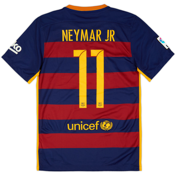 2015-16 Barcelona Home Shirt Neymar Jr #11 (S)