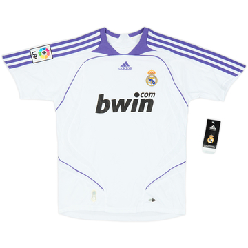 2007-08 Real Madrid Home Shirt (M.Boys)