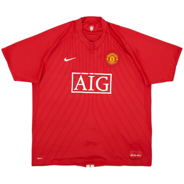 2007-09 Manchester United Home Shirt - 5/10 - (XXL)