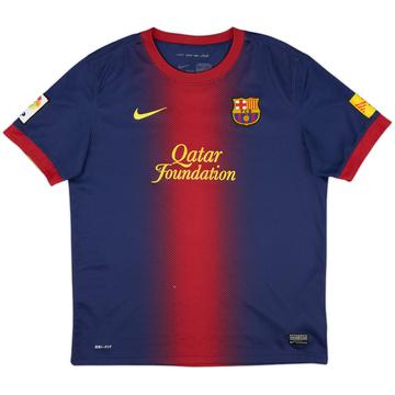 2012-13 Barcelona Home Shirt - 8/10 - (XL.Boys)