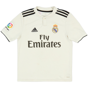 2018-19 Real Madrid Home Shirt - 4/10 - (L.Boys)