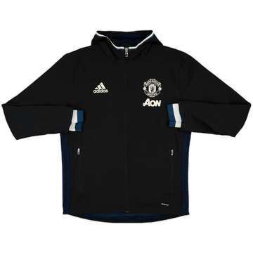 2016-17 Manchester United adidas Hooded Track Jacket - 8/10 - (M)
