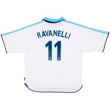 1999-00 Olympique Marseille Home Shirt Ravanelli #11 - 6/10 - (XL)