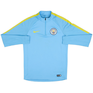 2016-17 Manchester City Nike 1/4 Zip Drill Top - 6/10 - (S)