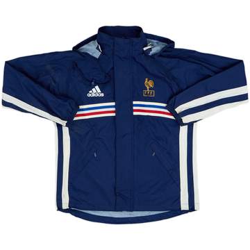 1998-00 France adidas Hooded Rain Jacket - 7/10 - (L.Boys)
